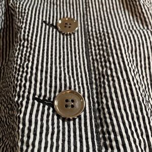 Charter Club stripe cotton grosgrain jacket XL